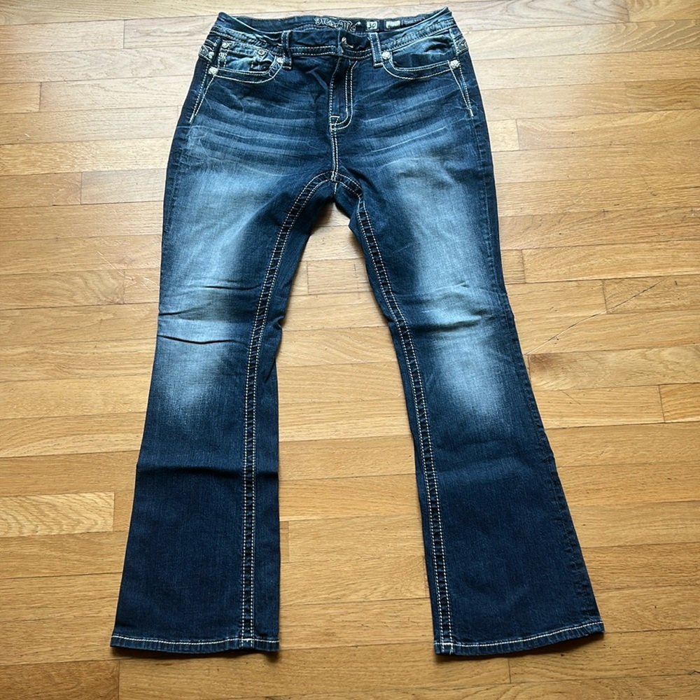 Miss me jeans. Size 30. Dark blue.